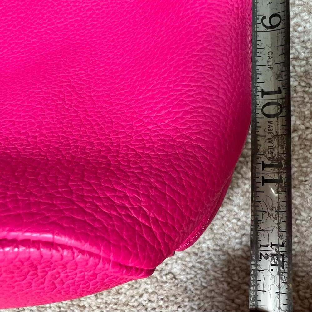Tommy Hilfiger Hot Pink Leather Tote Bag - Picture 8 of 11